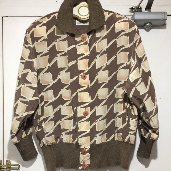 VINTAGE LINDA ALLARD ELLEN TRACY SILK JACKETS SIZE S - Picture 1 of 6